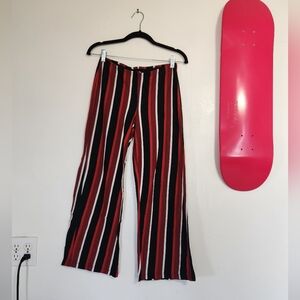 Striped Red and Black Pants